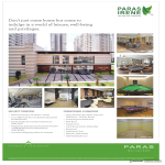 Don't just come home but come indulge in a world of liesure, well being and privileges at Paras Irene in Gurgaon